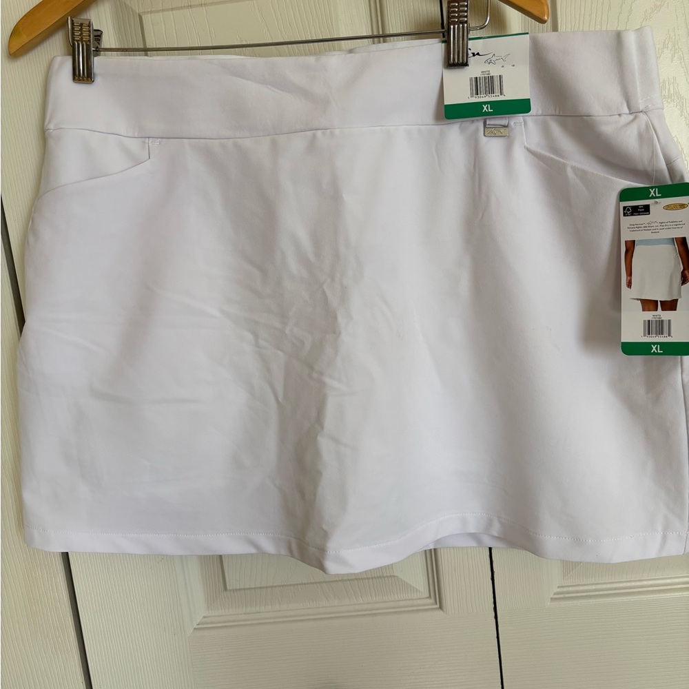 White Skort with Pockets